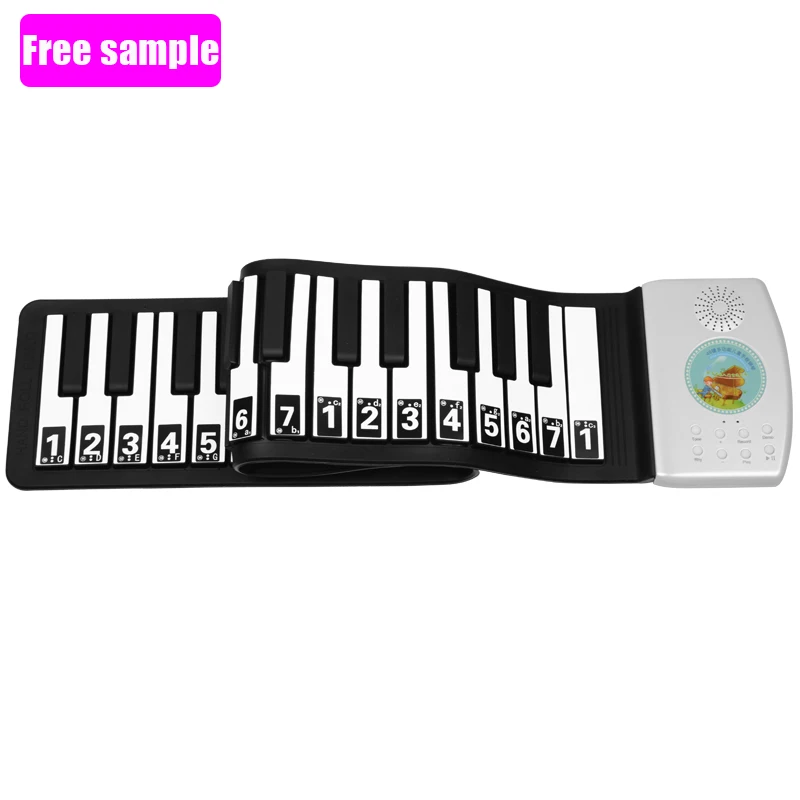 

musical toy instruments 49 keys roll up piano for kids, Picture color