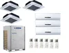 2000m2 high efficiency trane vrf system air conditioner 96000btu