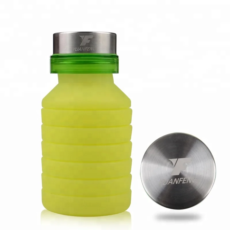 

2018 Innovative Products to Import BPA Free Silicone Foldable Silicone Water Bottle, Customized color