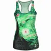Your Own Designs Full Over Printed Compression Tank Top For Women Firm