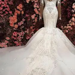Mermaid Long Sleeves Wedding Dresses 2021 Lace App