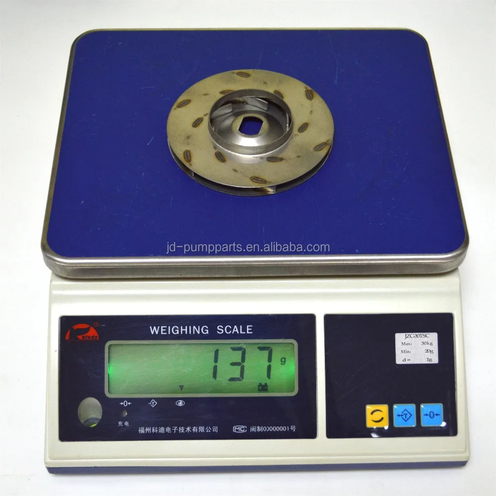 
Stainless steel pump impeller for 12T multistage pump with laser repair welding 
