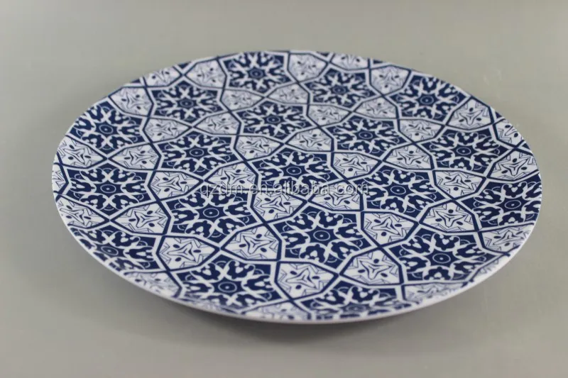 vintage style Melamine Dinner plate 36cm