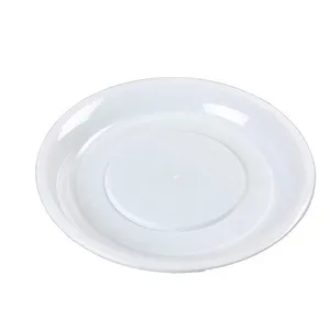 Image of 100% Biodegradable Disposable Eco-friendly Material Durable Heat Plastic PLA Plates & Dishes Round PLA Plate