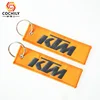 Custom twill fabric embroidery keychain key chain tag Fast Delivery High Quality Custom Logo Embroidery Fabric Keychain