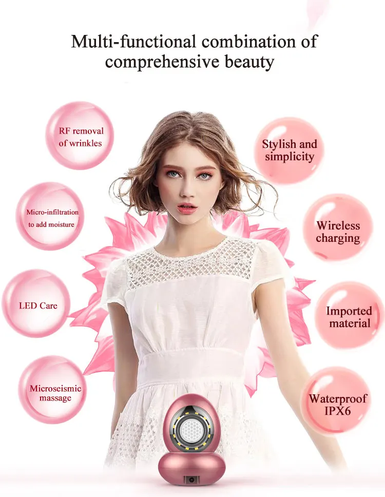 Multi-Function Facial Makeup Mist Spray Body Massage Anti Wrinkle Face Lift Portable Rf Radio Frequency Machine