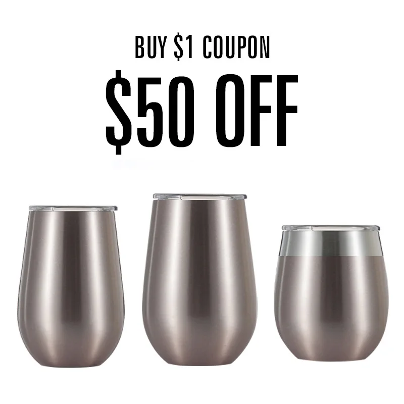 

Discount Coupon for Wine Glass Stainless Steel Double Wall Vacuum Stemless Insulated Custom Wine Glass Tumbler In Stock, Customized color