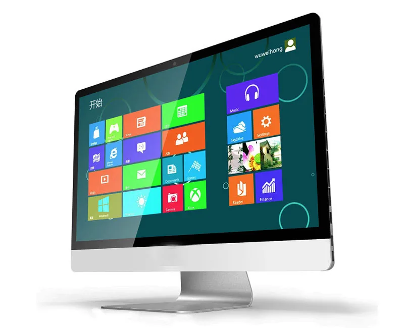 

Desktop  touch screen all in one PC with I3 I5 or I7, Silvery white