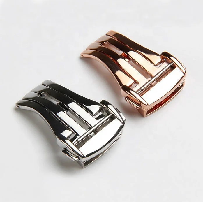 

WAC-18 Fashion Wristwatch Band Foldable Clasp Classic Stainless Steel Watch Buckles