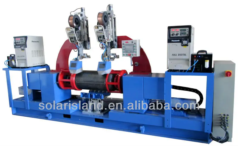 Circumferential lathe welder welding machine