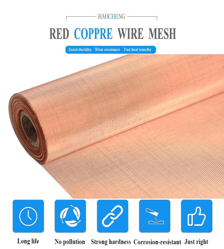 good ductility tinned copper shielding wire mesh