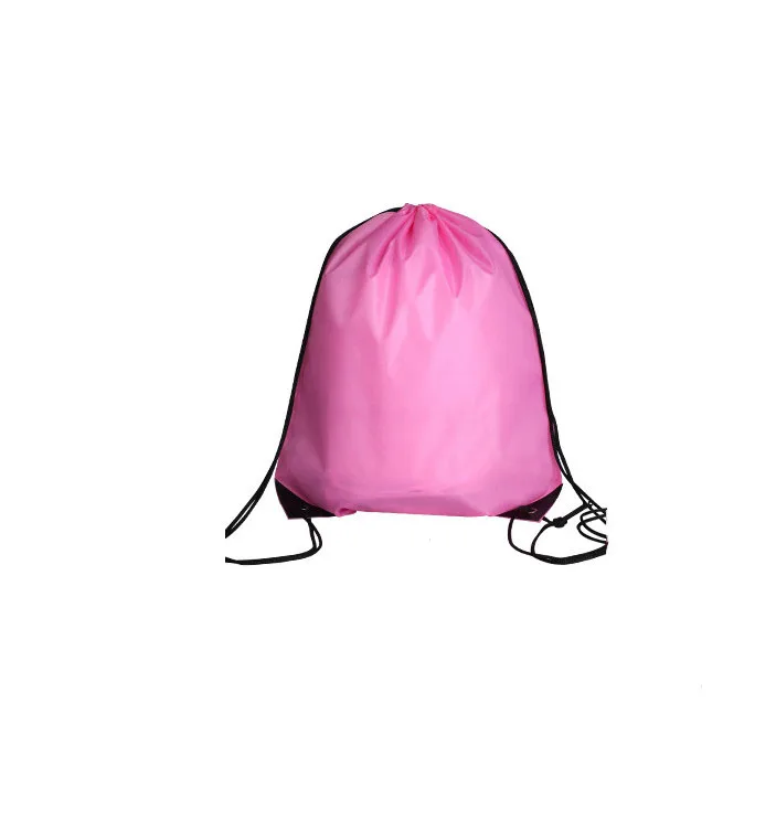 

Wholesale mix color fashion popular high quality custom design logo printing nylon drawstring bag