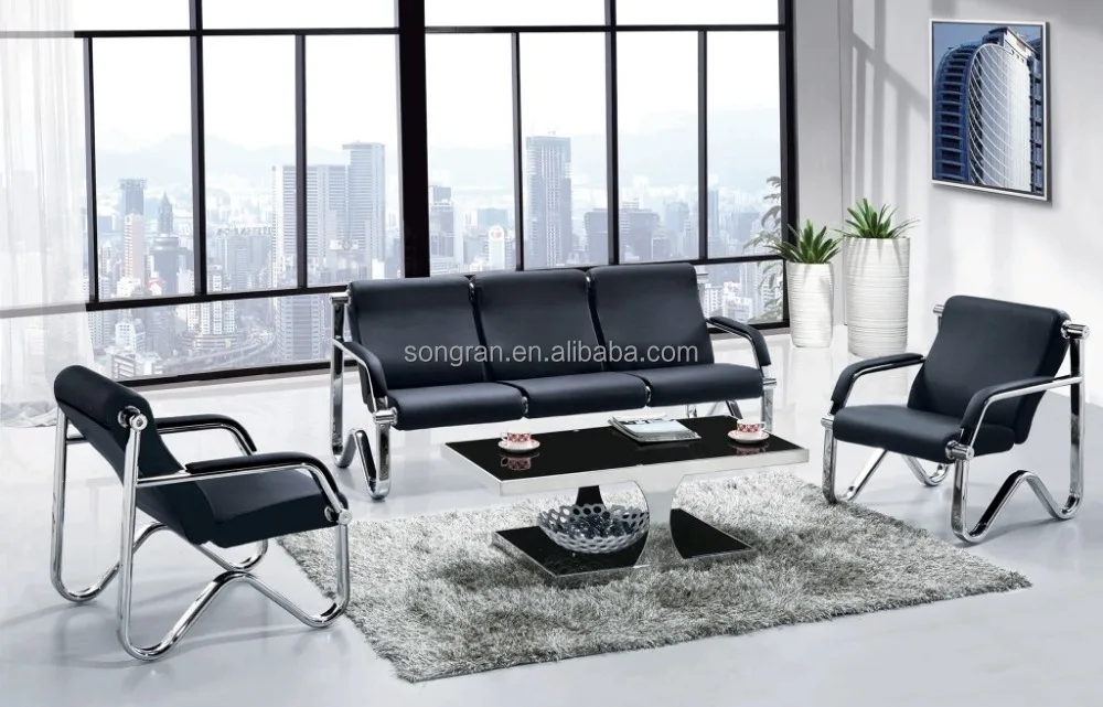 
Factory Outlet Sale Modern Office Reception Sofa With Steel Frame 