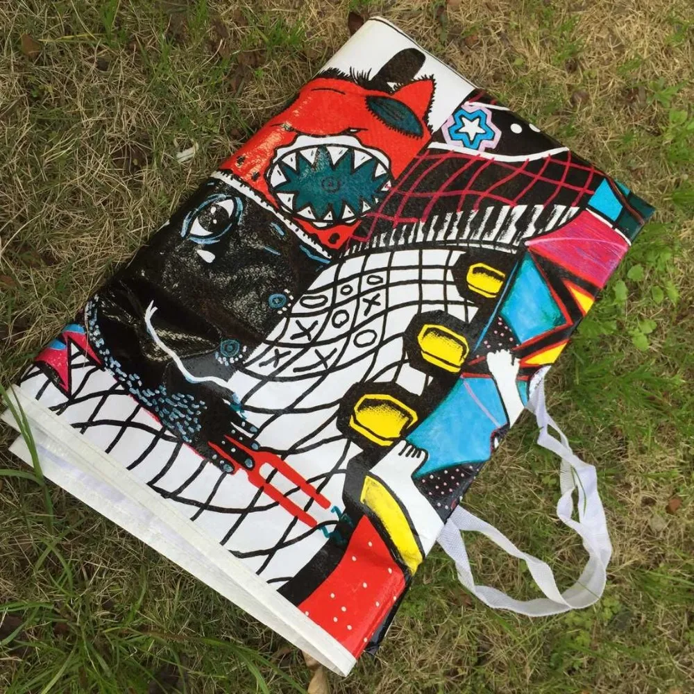 Picnic Mat Made By Waterproof Woven Fabric With Full Colors Logo