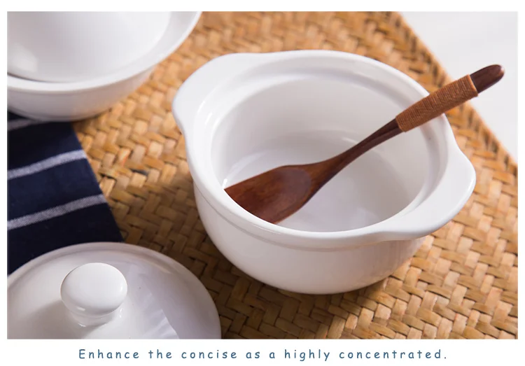 Wholesale Dinnerware White Ceramic Soup Tureen With Lid