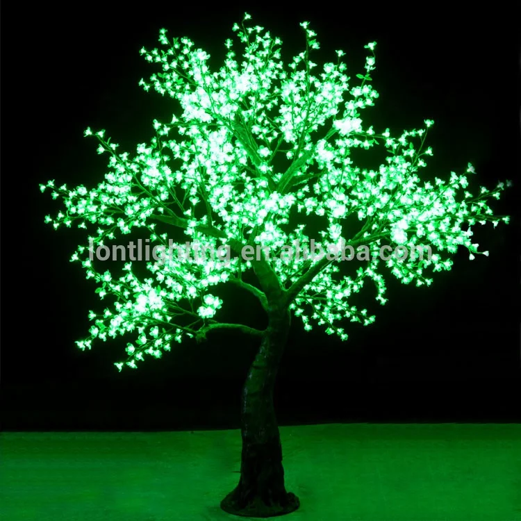 
2.8m super quality outdoor artificial christmas light RGB color changing led cherry tree 