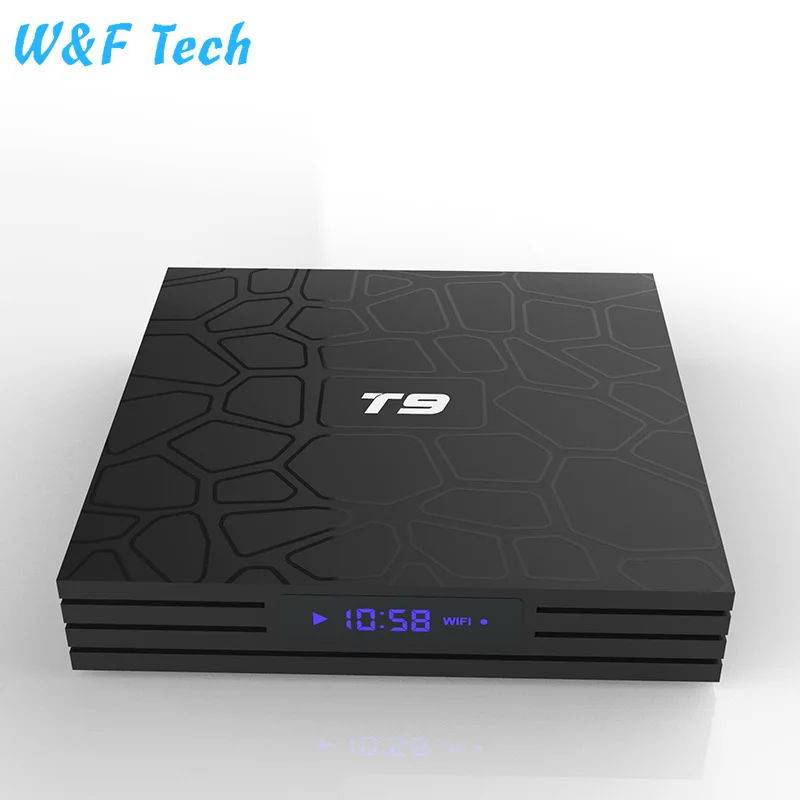 

2018 New Arrival Tv Box T9 RK3328 Android 8.1 Ram 4gb Rom 32gb 2.4G wifi With BT