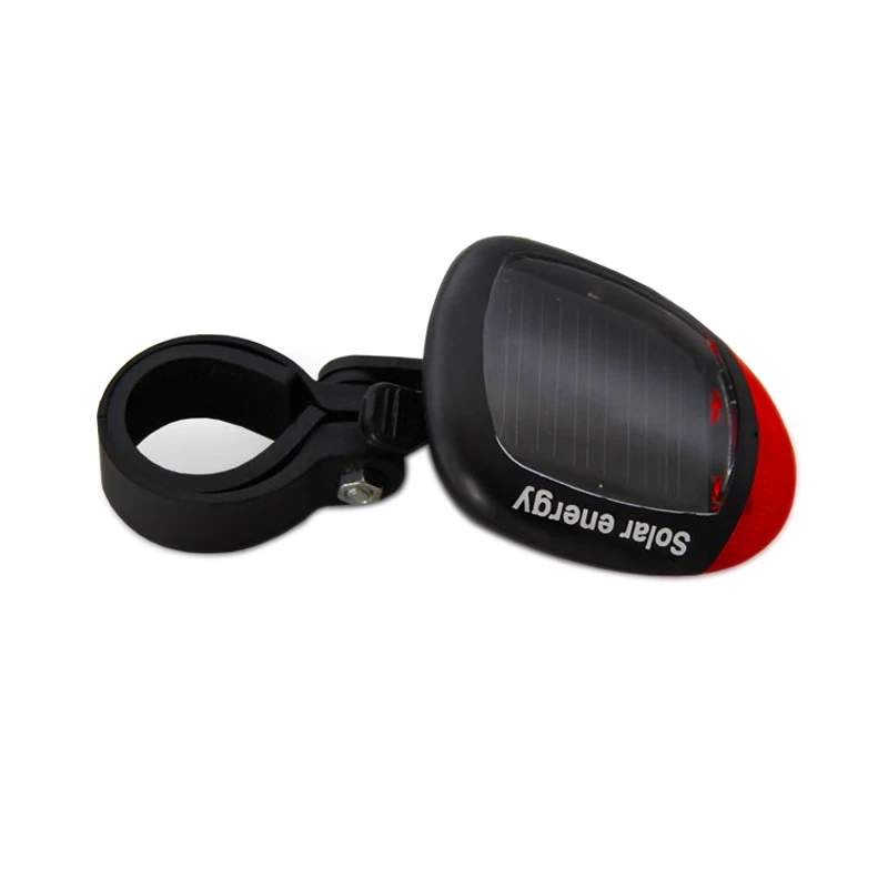 

2021 New Bike Accessories Lamp Generation Environmental Protection No Pollution Mountain Road solar Energy Bicycle Light, Black +red