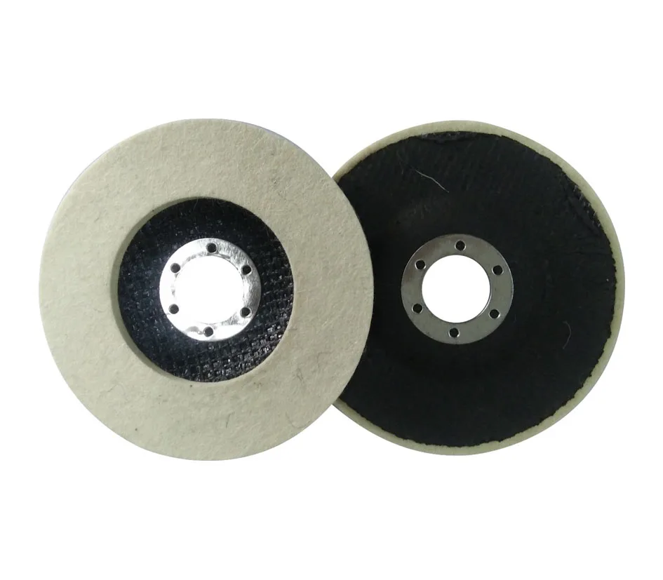 Factory Supply White Round Buffing Wheel Wool Abrasive Disc