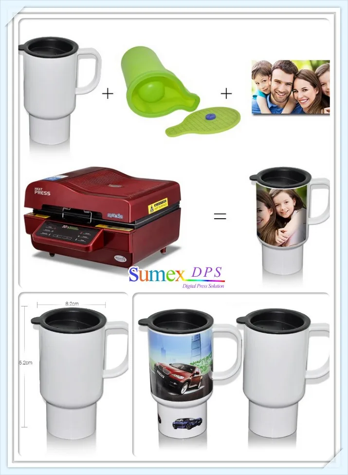 Personalized Sublimation Polymer Plastic Car Cup Mug - Buy Sublimation ...