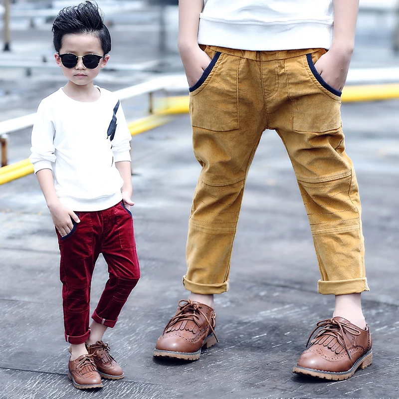 

Casual Gentleman Baggy Corduroy Pants For Boys Of China Product, As picture