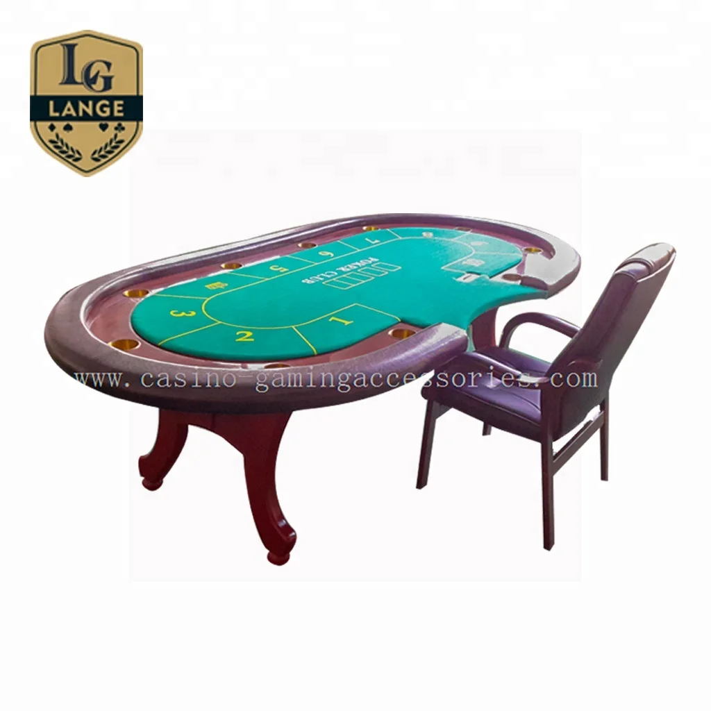 
Deluxe Blackjack Games Table De Poker Casino Gaming Table with Layout 