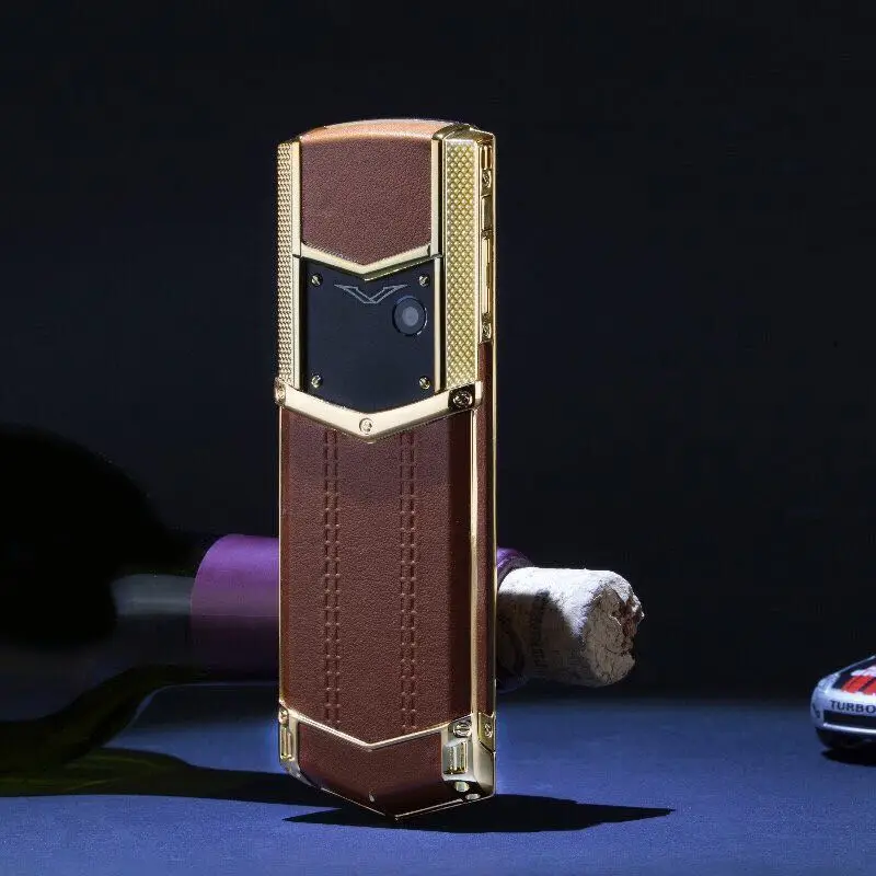 

Metal Body Luxury Bar Phone Dual Sim Senior Mobile Cellphone Keyboard MOBILE PHONE