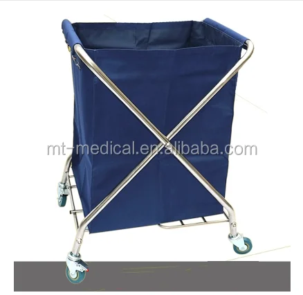 Folded Linen hospital medical mobile trolley