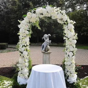Image of Metal Arch Wedding Garden Bridal Party Decoration Arbor