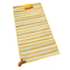 Huayang promotional straw beach mat with inflatable pillow