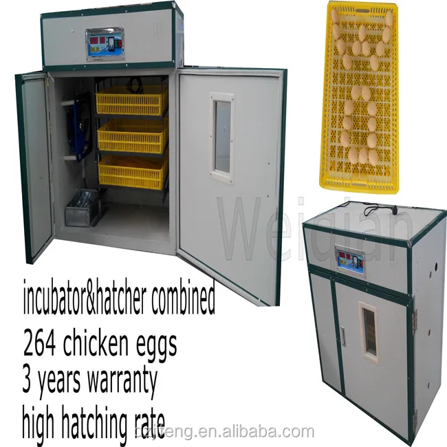 Hot Sale Large Automatic 264 Chicken Egg Incubator Used ...