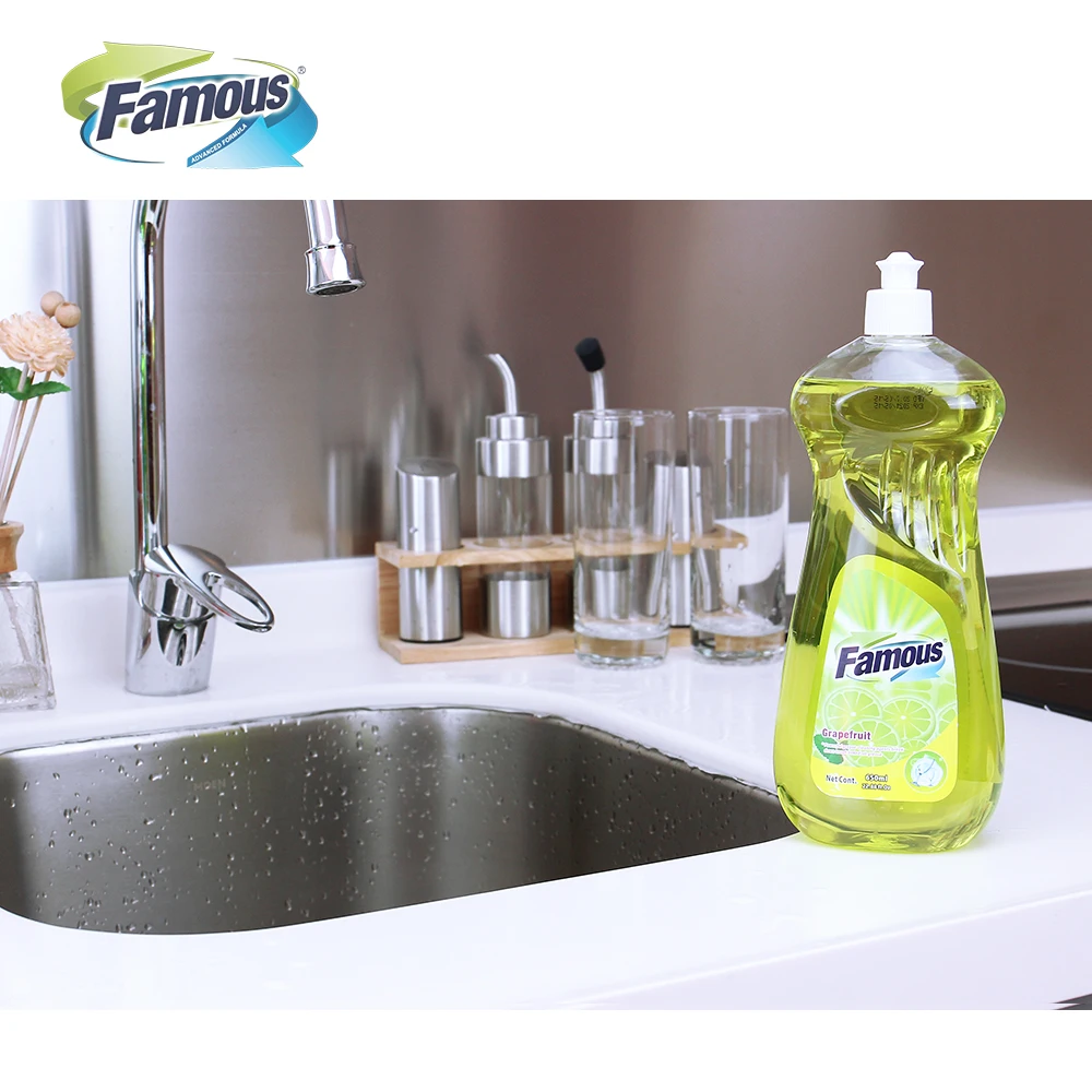 私人标签液体洗碗洗涤剂和水果洗涤