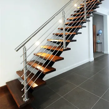 Stainless Steel Rod Railing Stairs Grill Design - Buy Stairs Grill Design,Stair Railing 