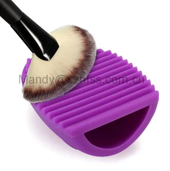 cleaning oval makeup brushes