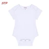SOP baby clothes plain white baby rompers manufacturer