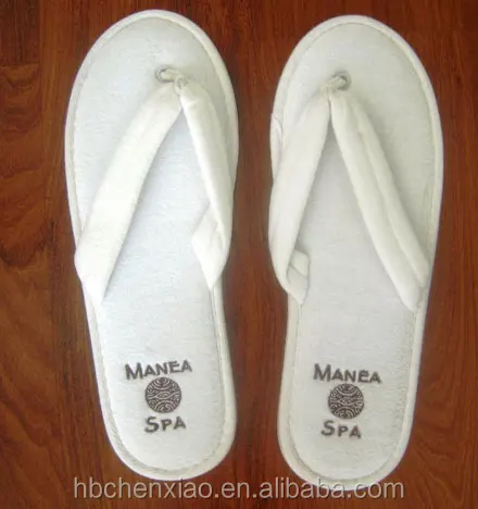 Terry Towel Luxury Thong Slippers With 