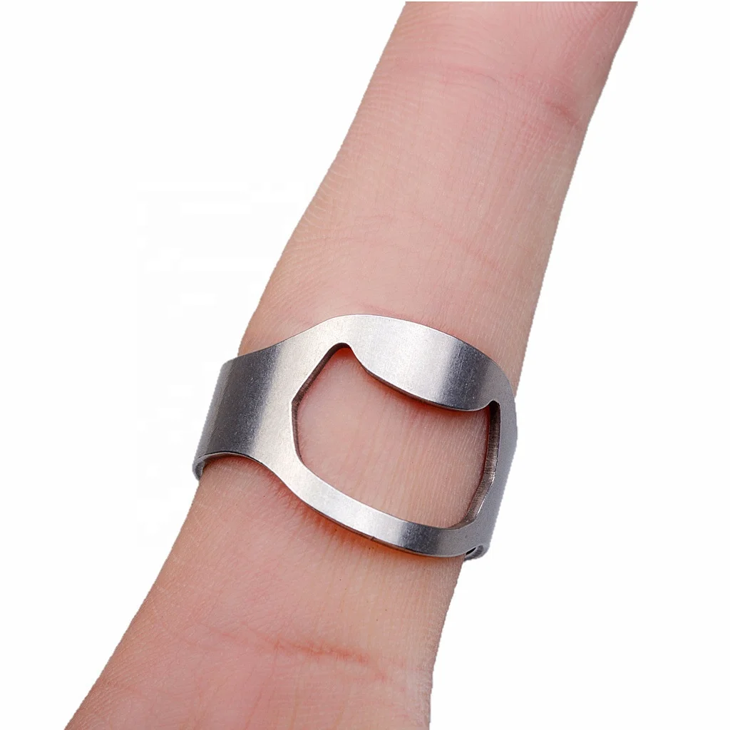 Promotion Fashion Design Stainless Steel Gold Ring Metal Wine Bottle