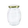 Hot sale glass food storage containers bee honey bottle glass jars for honey