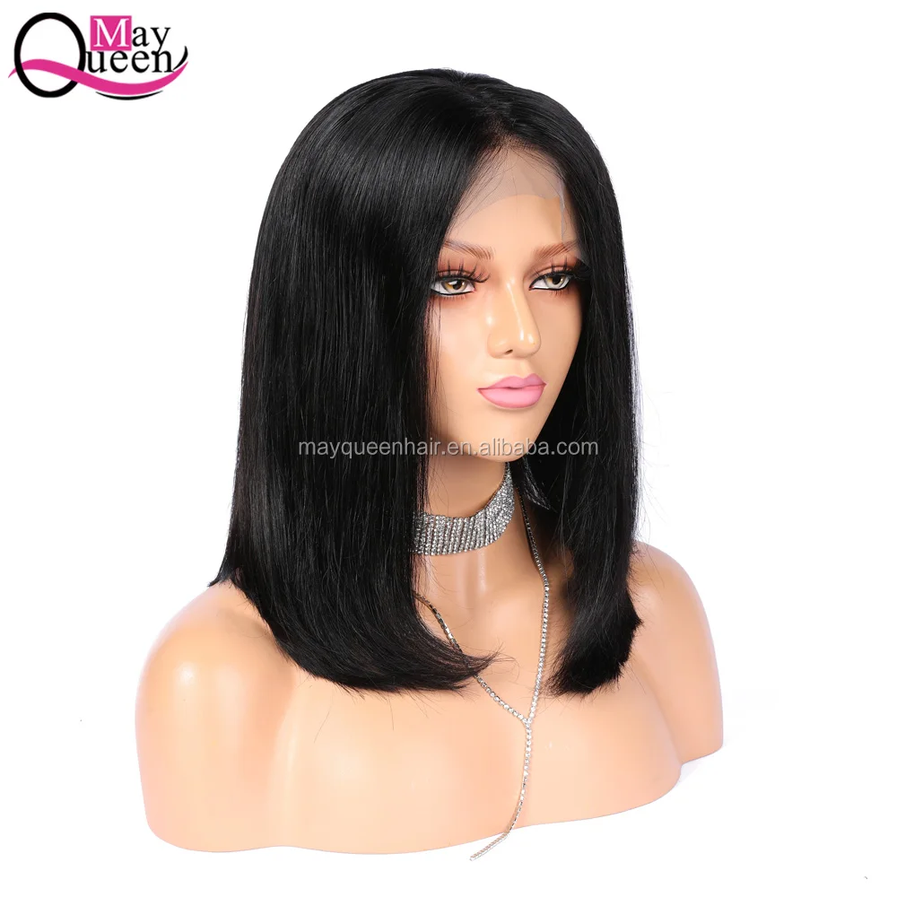 

Virgin Cuticle Aligned 10A Brazilian Glueless Bob lace Wigs Unprocessed Human Hair 13x4 Lace Front Wigs in Florida