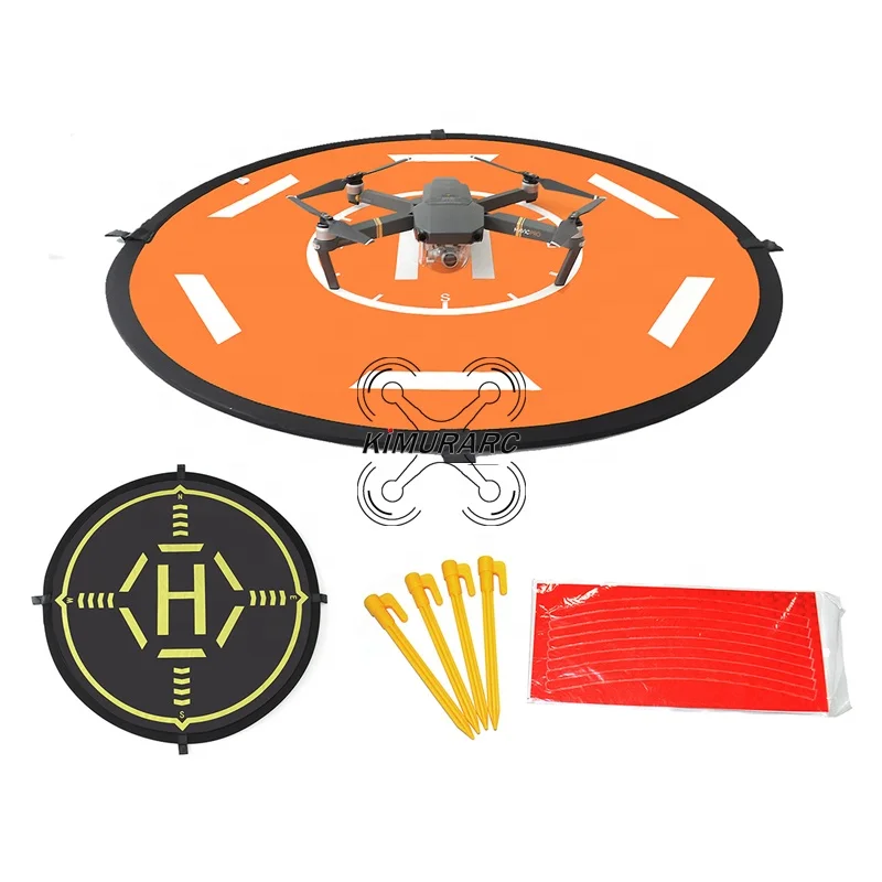 

Drone tarmac Landing pad for DJI Mavic Air 2 Pro Phantom 4 3 Matrice 200 series quadcopter Accessories, Orange & black