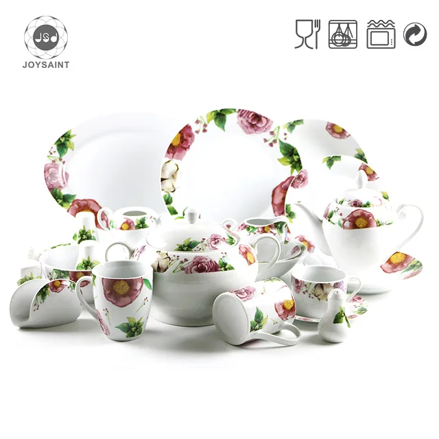 72 Pcs Dinner Set Heat Resistant Opal Glassware Set