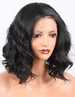 

Overnight Delivery Lace Wigs Middle Part Synthetic Lace Front Wig Short Curly Bob Wigs For African American