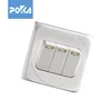 High Quality touch screen wall 3 gang 1 way switch socket for home