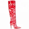 hot sale sexy big size Heeled Thigh High show long Boots overknee boots