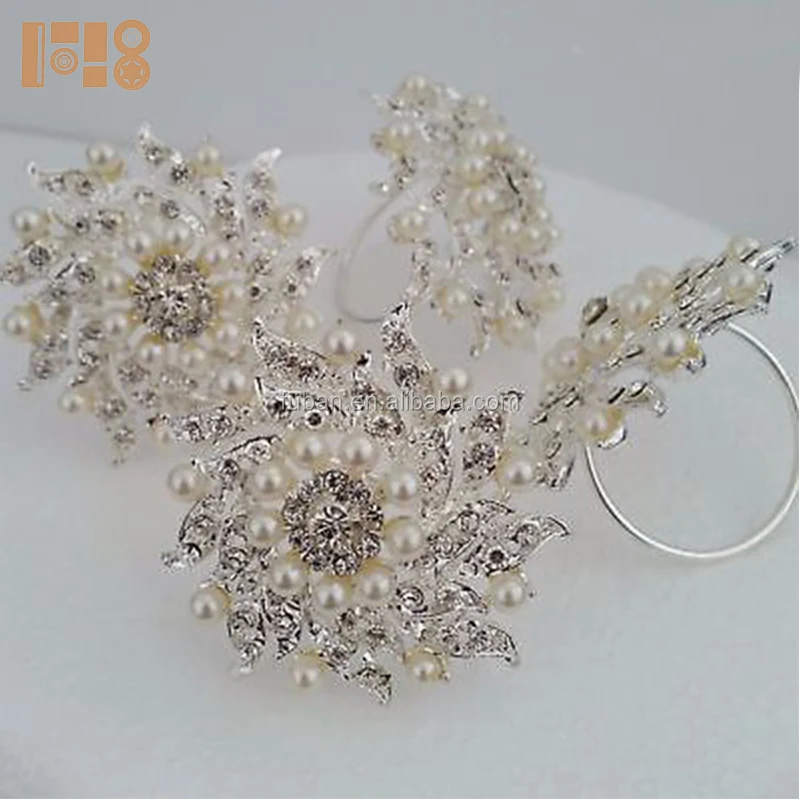 Bulk Wholesale Crystal Diamond Napkin Ring Wedding Napkin Holder For