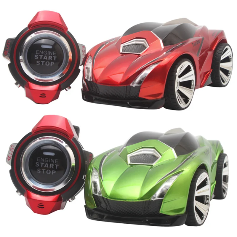 

2019 Hot Intelligence Watch Remote Control Car 6 colors Optional Voice Control Watch RC Car for Children Gift Creative TOY, Orange, green