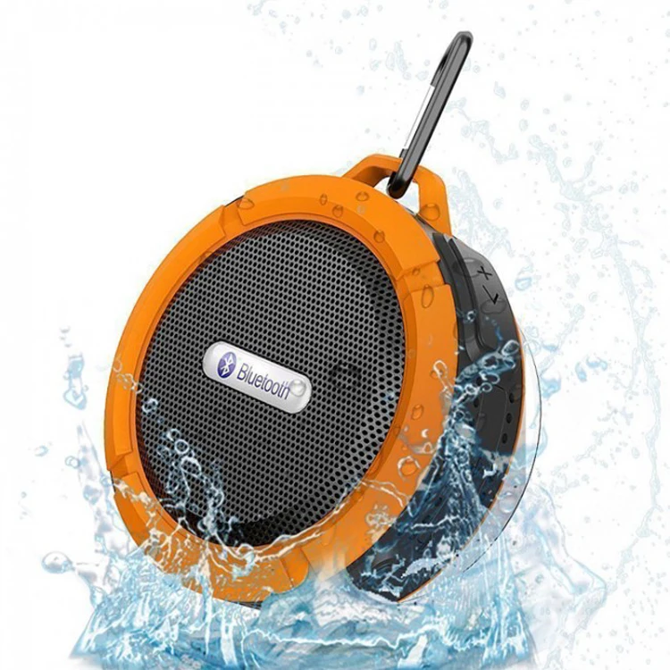 

Plastic Wireless Stereo Shower Portable Mini High Power Waterproof Bluetooth Speaker, Black;blue;orange;green;red;white