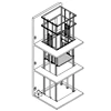 2000kg good price compact warehouse platform lift elevator