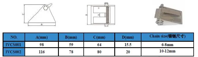 stainless steel anchor winch gypsy chain stopper
