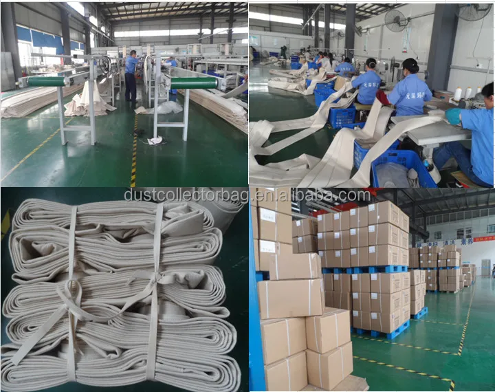 PTFE membrane for Cement plant NOMEX filter cloth dust collector baghouse nomex filter bag